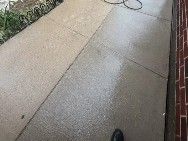 Side porch, after cleaning
