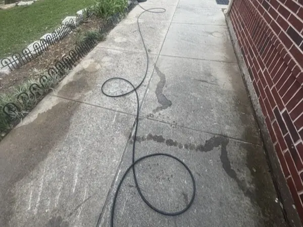 Side porch, before cleaning