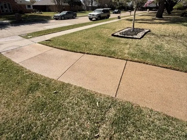 Public sidewalk, after cleaning