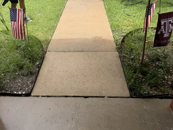 Walkway to the front door, after cleaning